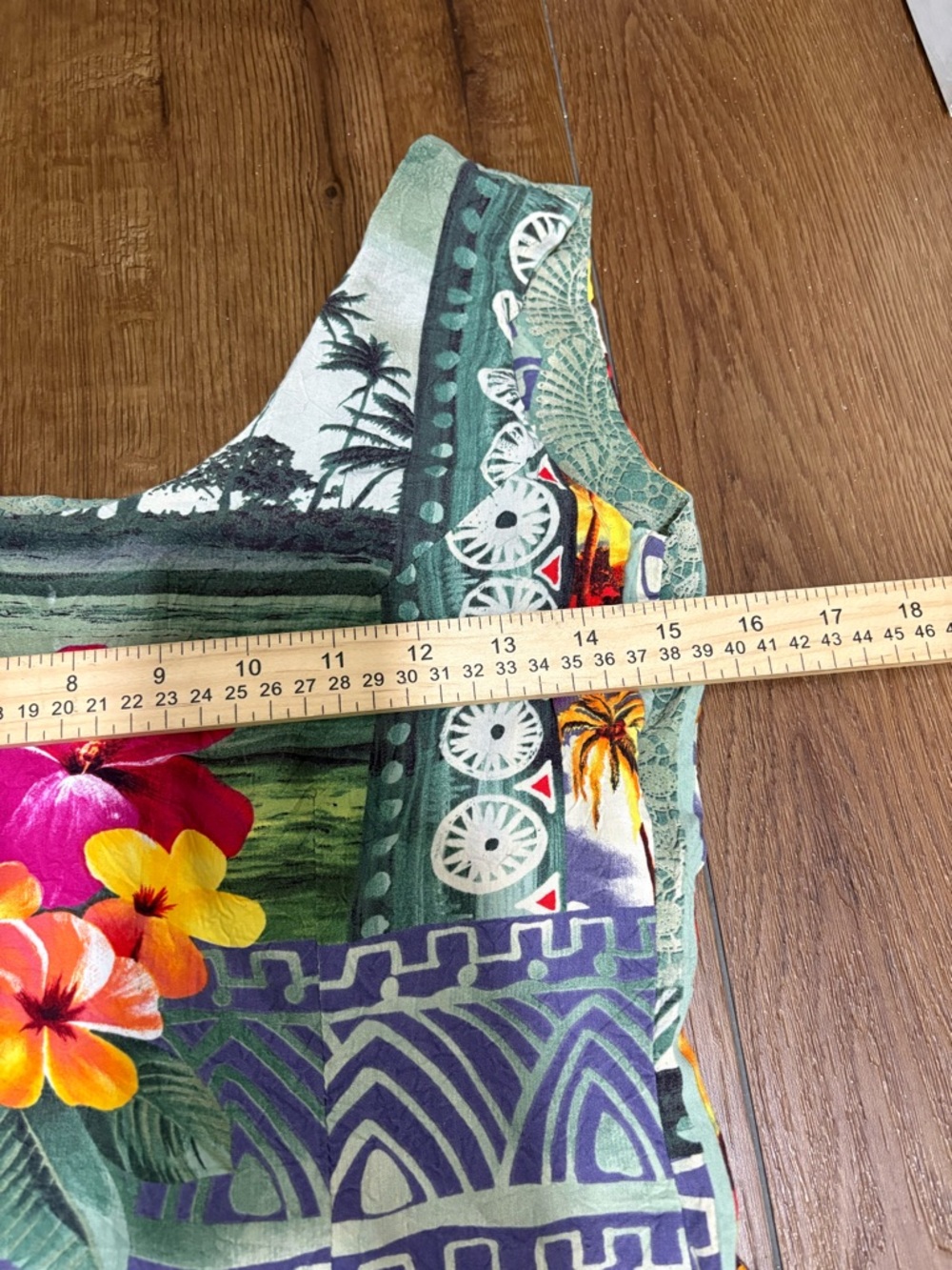 Vintage Jams World Women Hawaiian Sheath Tank Dress Size 5/Small Floral Hibiscus - Picture 5 of 8
